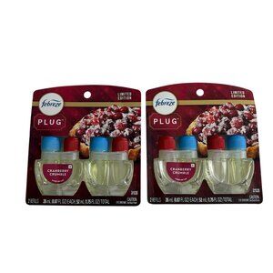 Febreze CRANBERRY CRUMBLE Scented Oil Plug 4 Refills Limited Edition NEW
